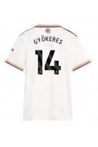 Arsenal Viktor Gyokeres #14 Voetbaltruitje 3e tenue Dames 2025-26 Korte Mouw